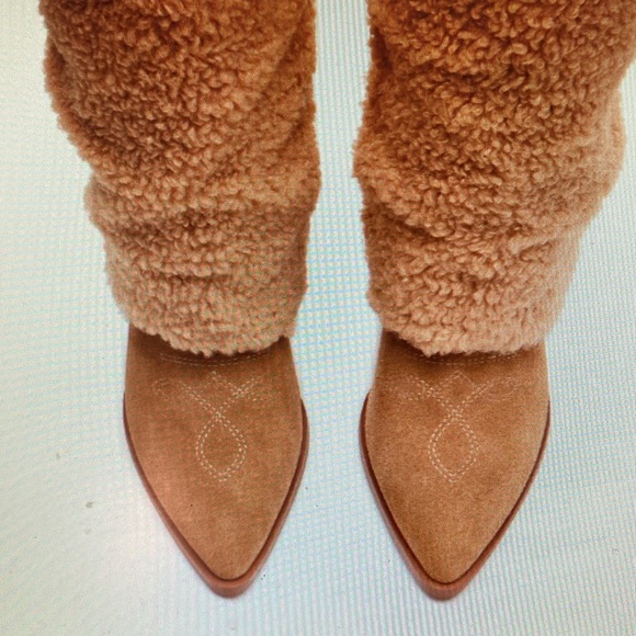 🍀St Patrick’s Sale🍀BrownBeauties NEW Bounty FauxFur Sherpa TallHeeled Boots NIB - Picture 6 of 15